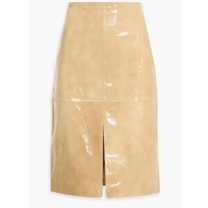 Veronica Beard Anderson Patent Leather Tan Skirt - SOLD OUT
